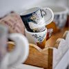 Bloomingville Espressotasse Hezha Espressotasse 2er Set blau, Steingut Bild 3