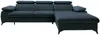 Vente-unique - SAMARA Sofa SamtStoff Blau - B 193 cm x H 75 cm x L 280 cm Bild 3