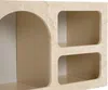 Vente-unique - TV-Möbel mit 7 Fächern - Marmor-Optik Beige - LUELA Bild 5