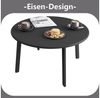 EUGAD Beistelltisch (1-St), rund, Gartentisch φ70xH40 cm, Industrial Design Bild 3