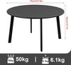 EUGAD Beistelltisch (1-St), rund, Gartentisch φ70xH40 cm, Industrial Design Bild 2