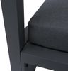 Alu Lounge-Gartenliege HWC-P81, Sonnenliege Daybed, 10cm-Polster 220g/m² 196x165x196cm ~ dunkelgrau, Polster dunkelgrau Bild 4