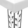 Gartenpavillon, Pavillon mit LED-Lichterkette 3x3 m Weiß Bild 5