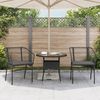 vidaXL Gartenstühle 2 Stk. mit Kissen Schwarz Poly Rattan 369100 Bild 3