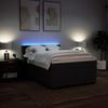 vidaXL Boxspringbett mit Matratze Schwarz 140x200 cm Stoff 3288227 Bild 5