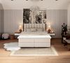 FDM Boxspringbett Polsterbett Stauraumbett Springbett 140x200, 160x200, 180x200cm (MADE IN EU - mit hochwertigem Velours Bezug, Kontinentalbett, dekorativem Kopfteil, Boxspring, mit großen gepolsterten Kopfteil, mit Bettkasten zum aufklappen), zwei Bet... Bild 2