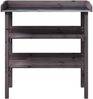 vidaXL Pflanztisch mit Ablagen Grau 78x38x82,5 cm Massivholz Tanne 156354 Bild 4