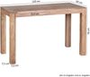 Esstisch Massivholz MUMBAI Akazie 120 cm Esszimmer-Tisch Holztisch Design Küchentisch Landhaus-Stil dunkel-braun Bild 4