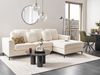 Linksseitiges Ecksofa OSLO Bouclé Weiß Linksseitig Bild 3