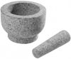 Granit-Mörser mit Stößel ø15 cm - Vielseitig einsetzbar, ideal für Küche & Kräutergarten Bild 2