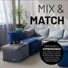 Lumaland Sitzsack-Sofa, Polyester, Pouf, Dunkelblau, 40 x 54 x 54 cm Bild 3