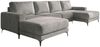 Ecksofa EINAR 362x170 cm mit Schlaffunktion, Bonellfederkern und Bettkasten, Farbe: Grau Bild 2