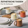 MiaMio Tasse Luxe Kaffeebecher 420 ml Beige Pastel, 4-tlg, Keramik Bild 3