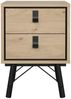 Dmora Nachttisch Jean, Niedrige Kommode, Tisch, Multifunktionaler Nachttisch, 43x40 h60 cm, Eiche Bild 5