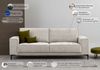 OTTO home 3-Sitzer OLAND, B: 224 cm - Skandi-Design, Struktur, Flachgewebe, Luxus-Microfaser, Boucle Bild 3