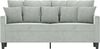 vidaXL 2-Sitzer-Sofa Hellgrau 140 cm Samt 359303 Bild 3