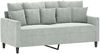 vidaXL 2-Sitzer-Sofa Hellgrau 140 cm Samt 359303 Bild 2