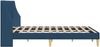 vidaXL Bettrahmen Uni mit Kopfteil Blau 120 x 190 cm Stoff 42027338 Bild 5