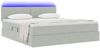 vidaXL LED-Speicherbett mit Matratze Hellgrau 160 x 200 cm Samt 3371343 Bild 3