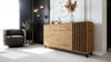 Newroom Sideboard Barea, Wildeiche Sideboard Modern Wandpaneel Vintage Highboard Anrichte Bild 2