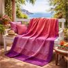 Bassetti Granfoulard Plaid Decke Wohndecke Dolceacqua P1 pink 135x190 Bild 2