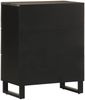 vidaXL Sideboard Schwarz 60x33x75 cm Massivholz Mango 4017687 Bild 5