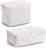 ZELLER 14547 Aufbewahrungsbox mit Reißverschluss, Polyester/Baumwolle, CREME ca. 60 x 39 x 18 cm Bild 3