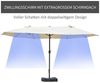 Outsunny Sonnenschirm Doppelsonnenschirm, LxB: 455x265 cm, Sonnenschirm, Gartenschirm, ohne Schirmständer Bild 3