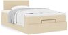 vidaXL Ottoman-Bett mit Matratze Creme 120x190 cm Stoff 3311447 Bild 4