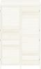 vidaXL Geräteschuppen Weiß 102x52x174,5 cm Massivholz Tanne 152191 Bild 4