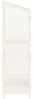 vidaXL Geräteschuppen Weiß 102x52x174,5 cm Massivholz Tanne 152191 Bild 5