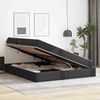 vidaXL Aufbewahrungsbett mit Matratze mit Matratze 2 pcs Schwarz Leder 3399616 Bild 4