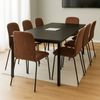Albatros Esszimmerstühle 4er Set ENNA, braun - stapelbar, bequemer Polsterstuhl - Eleganter Küchenstuhl, Stuhl Esszimmer oder Esstisch Stuhl, Konferenzstuhl , Stückzahl:4, Farbe:Braun Bild 2
