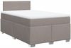 vidaXL Boxspringbett mit Matratze Taupe 120x190 cm Stoff 3288124 Bild 3