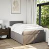 vidaXL Boxspringbett mit Matratze Taupe 120x190 cm Stoff 3288124 Bild 4