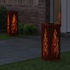 vidaXL Solar LED Weg Licht 2 pcs Bronze Wetterfeststahl 879799 Bild 3