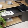 Couchtisch Avela Schwarz 55 x 110 cm Vicco Bild 4