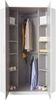 Eckschrank Bitburg Eckkleiderschrank 95x95cm Farbe: weiß Bild 3