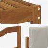 vidaXL Outdoor-Sofagarnitur mit Kissen 6 pcs Natürlich und Hellgrau 3366794 Bild 5