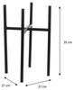 Mica Decorations Blumenständer Mica Decorations Ascot Plant standard schwarz - l20,5xb20,5xh35cm Bild 2