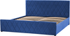 Bett mit Stauraum ROCHEFORT 180 x 200 cm Samtstoff Marineblau Bild 4