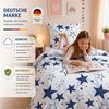 Buymax Kinderbettwäsche Etoiles Kids Stars, Renforce: 100% Baumwolle, 2 teilig, 135x200 cm, 100% Baumwolle, Reißverschluss, Sterne Bild 4