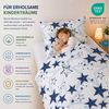 Buymax Kinderbettwäsche Etoiles Kids Stars, Renforce: 100% Baumwolle, 2 teilig, 135x200 cm, 100% Baumwolle, Reißverschluss, Sterne Bild 2