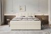 99rooms Bergamo Boxspringbett Cordstoff AMBIENCE Creme 180x200 cm ohne Topper Bild 2