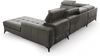AX LIVING Grau Eckcouch mit Schlaffunktion Arkucio U 345cm modernes R Bild 4