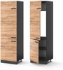 Kühlumbauschrank R-Line Goldkraft Eiche 60 cm Vicco Bild 5