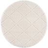 Carpet City Hochflor-Teppich Focus 2997, rund, Höhe: 20 mm, besonders weich, Uni-Farben, Rauten-Optik, 3D-Effekt Bild 3