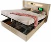 BlingBin Boxspringbett Stauraumbett Polsterbett (1-St, Funktionsbett mit Bettkasten und Lattenrost 160x200cm), Doppelbett inkl. Farbwechselnde LED-Beleuchtungsleiste Bild 5