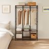 Relaxdays Garderobe offen Kleiderstangen & Ablagen Bild 2