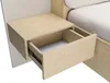 Vente-unique - LYORIMA Bett Holz, Platte Beige - B 223 cm x H 104 cm x L 249 cm Bild 4